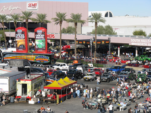The SEMA Show floor inside the Las Vegas Convention Center